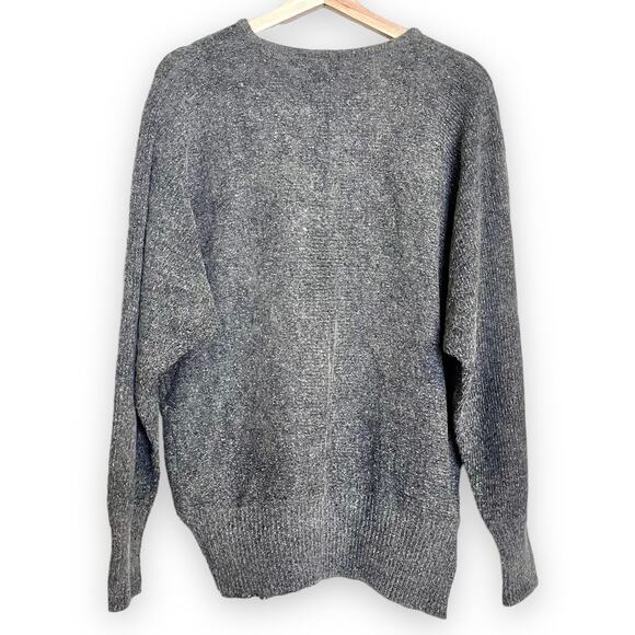 Diana Marco Vintage Silk/Angora Blend Embroidered Sweater Women's Size XL - Picture 2 of 8